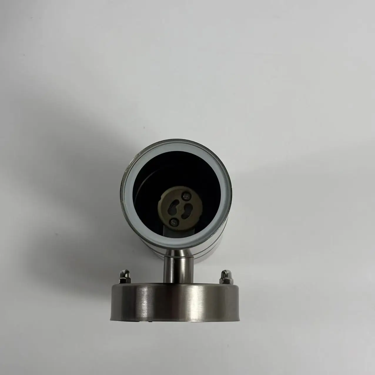 Modern Stainless Steel Outdoor LED Wall Sconce IP44-rated Up-Down Cylinder Light with Motion Sensor