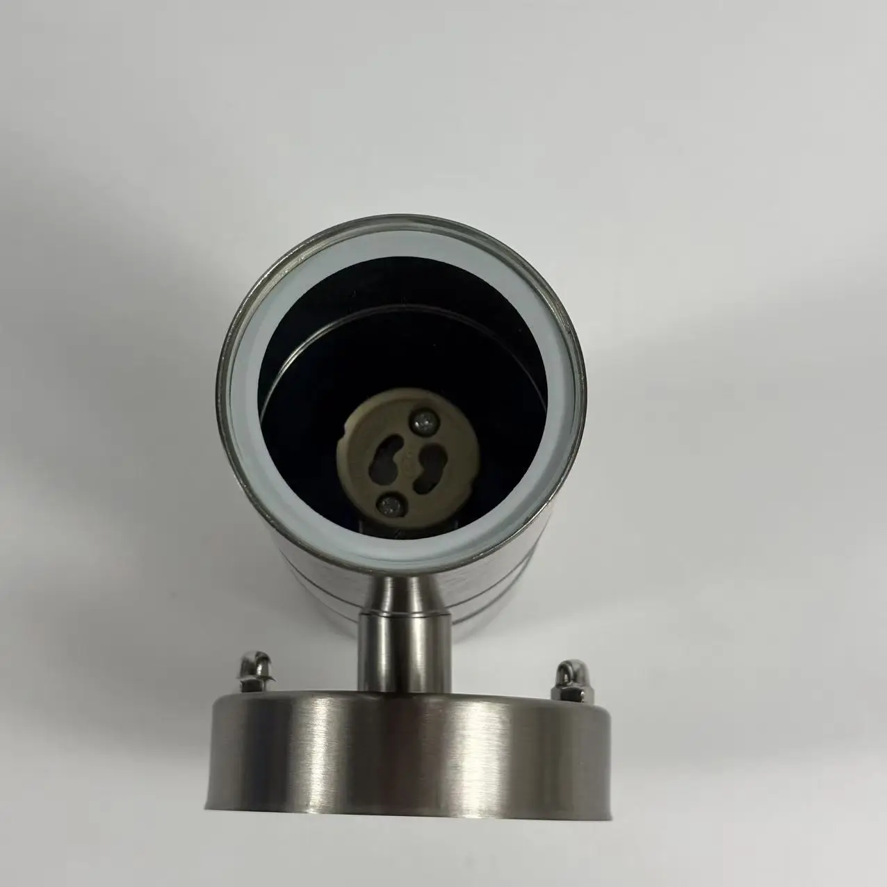 HIGH LIGHT Modern Stainless Steel Glass Outdoor Wall Light GU10 IP44 Waterproof Warm White Garden Lamp 1-Year 30000 Hours